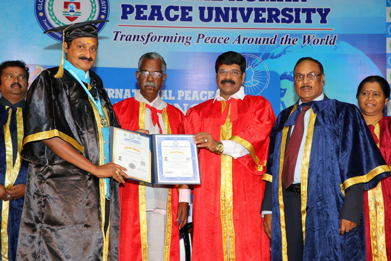 Obtain Doctorate from International Peace University